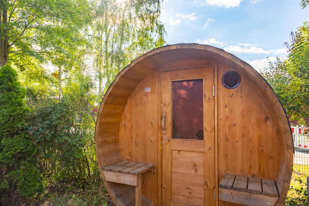 Am Grimnitzsee Gemutliches Tiny House Bungalow Mit Sauna Und Kamin Joachimsthal Dış mekan fotoğraf